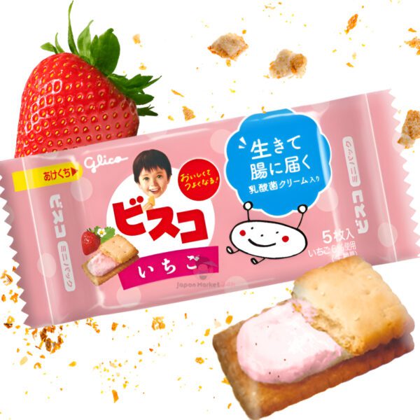 Galletas Glico Bisco sabor a fresa