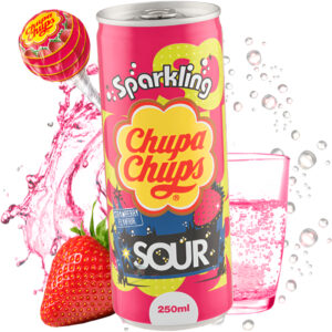 Refresco Chupa Chups Sour sabor a fresa