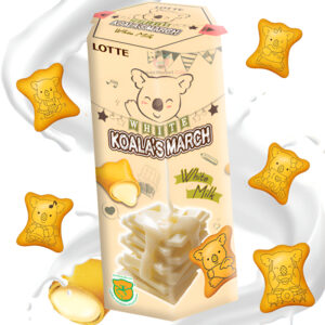 Galletas Lotte Koala´s March sabor a crema de leche