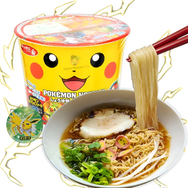 Ramen Sapporo Ichiban sabor a cerdo y soja edición Pokémon 38g