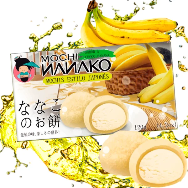 Mochi Nanako estilo japonés - sabor a choco-banana