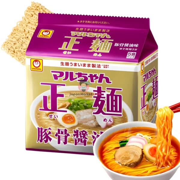 Maruchan Tonkotsu Sabor Shoyu de Cerdo 5 Packs