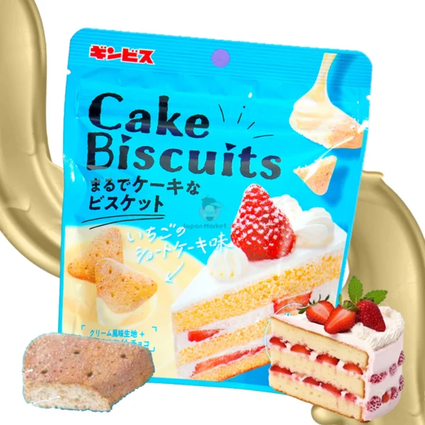 Galletas Ginbis Sabor Tarta de Fresa